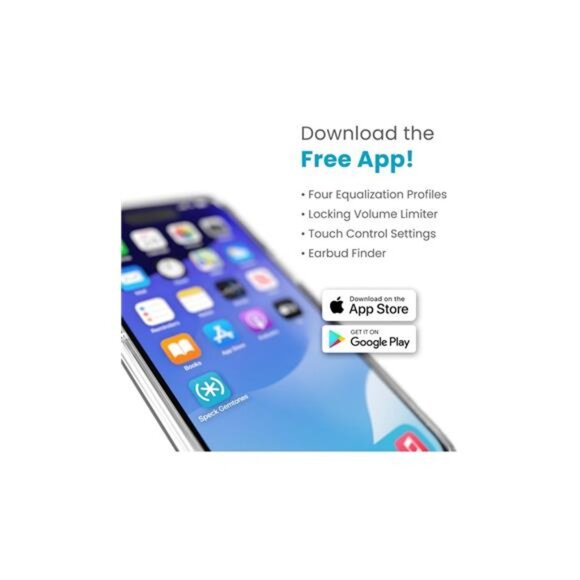 SPECK Gemtones Play True Wireless Earbuds BLACK 28 Hours Max Playtime - Picture 3 of 8